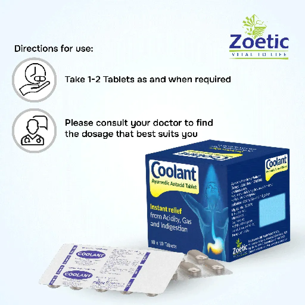Zeotic Ayurveda Coolant Tablet - Swadesiicart