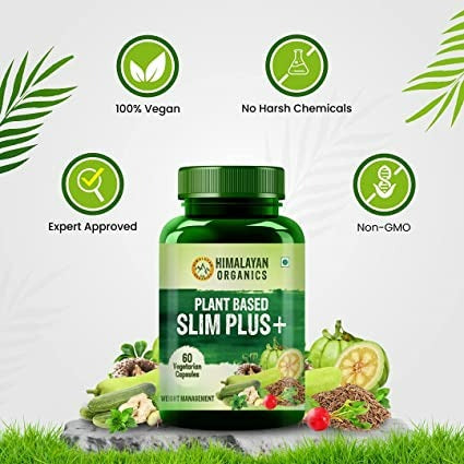 Himalayan Organics Plant Based Slim Plus + Vegetarian Capsules - Swadesiicart