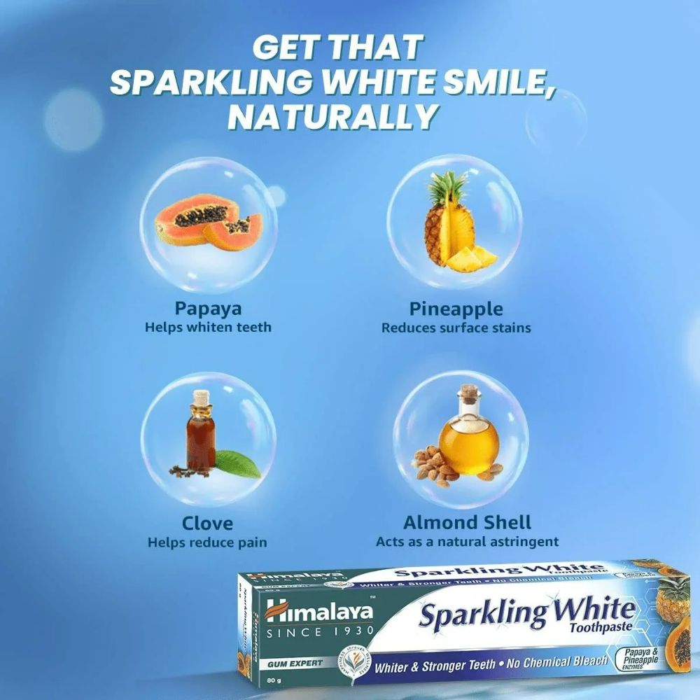 Himalaya Sparkling White Tooth Paste - Swadesiicart