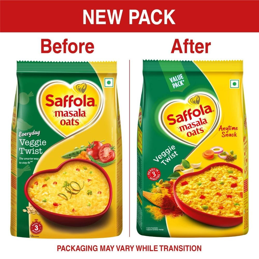 Saffola Masala Oats Veggie Twist - Swadesiicart