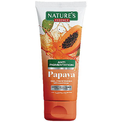 Nature's Essence Flawless Gel Face Wash (Papaya) - Swadesiicart