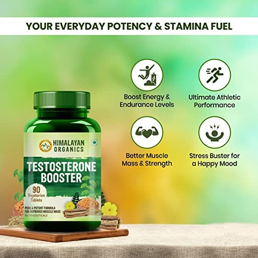 Himalayan Organics Plant Based Testosterone Booster Vegetarian Capsules | Swadesiicart