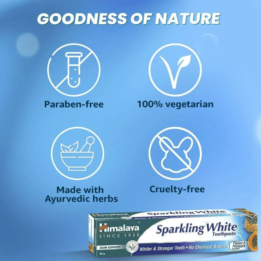 Himalaya Sparkling White Tooth Paste - Swadesiicart