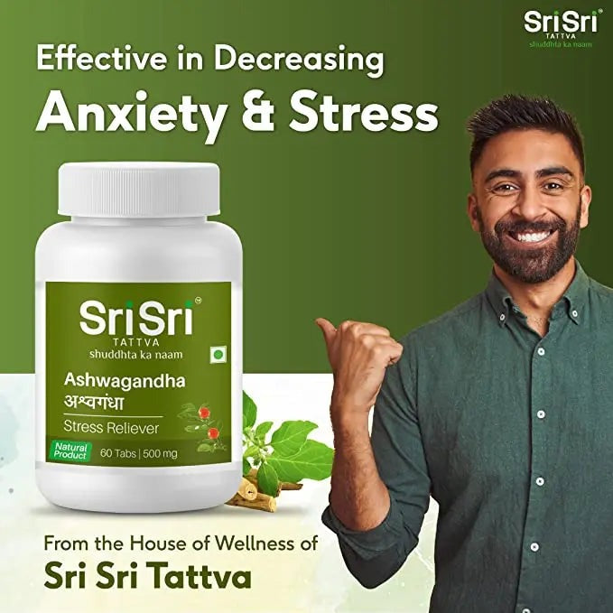 Sri Sri Tattva Ashwagandha Tablets - Swadesiicart