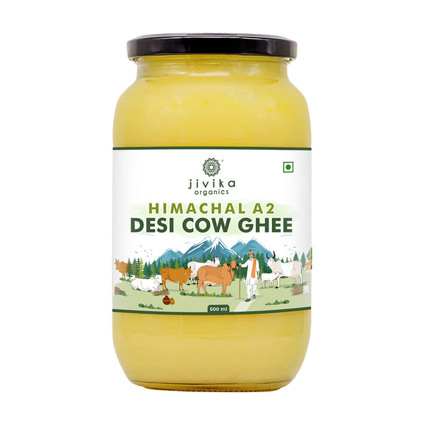 Jivika Naturals A2 Desi Cow Ghee | 100% Desi Gir Cow Ghee | A2 Milk Certified Ghee - Swadesiicart