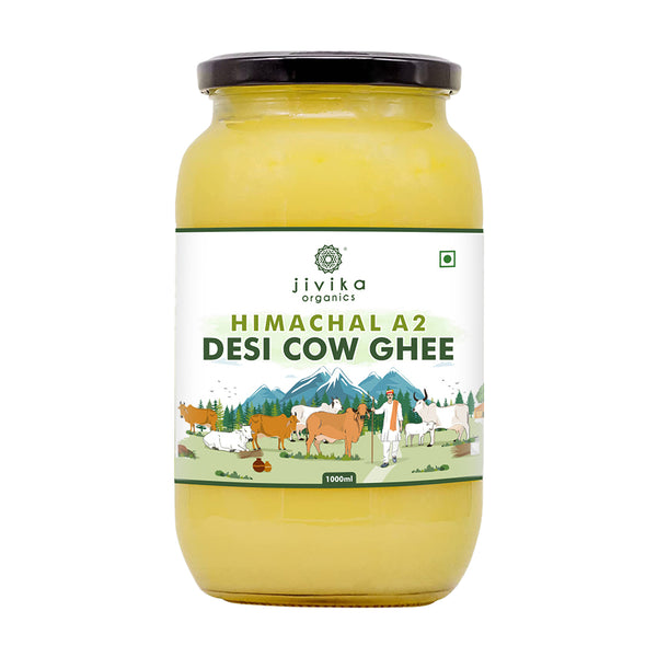 Jivika Naturals A2 Desi Cow Ghee | 100% Desi Gir Cow Ghee | A2 Milk Certified Ghee - Swadesiicart