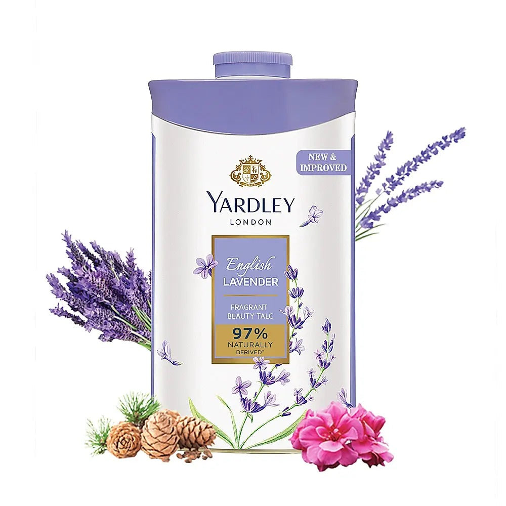 Yardley London English Lavender Perfumed Deodorizing Talc Talcum Powder - Swadesiicart