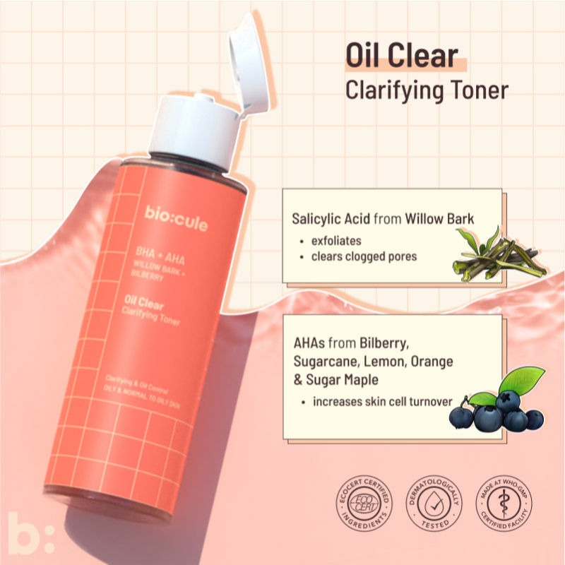 Biocule Oil Clear Clarifying Toner - Swadesiicart