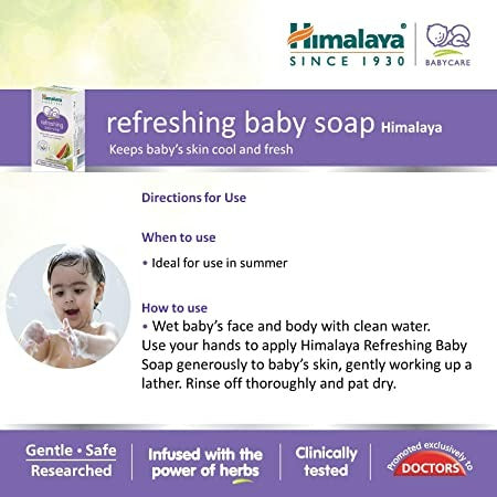 Himalaya Herbals - Refreshing Baby Soap - Swadesiicart