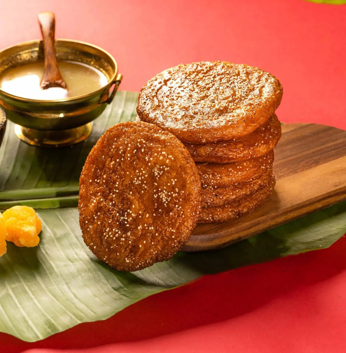 Pulla Reddy Soft Deep Fried Rice Flour Cake | Pulla Reddy Soft Ariselu Adhirasam Indian Sweet