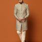Kisah Men Multi Coloured Textured Indowestern Trouser Set | Swadesiicart