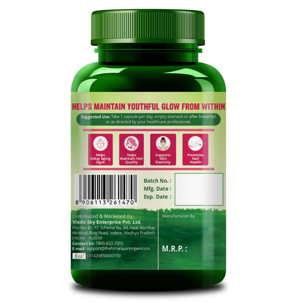 Himalayan Organics plant based Collagen Builder Whole Food Vegetarian Capsules - Swadesiicart