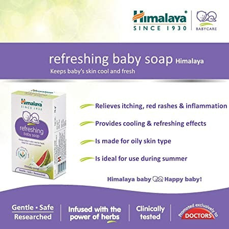 Himalaya Herbals - Refreshing Baby Soap - Swadesiicart