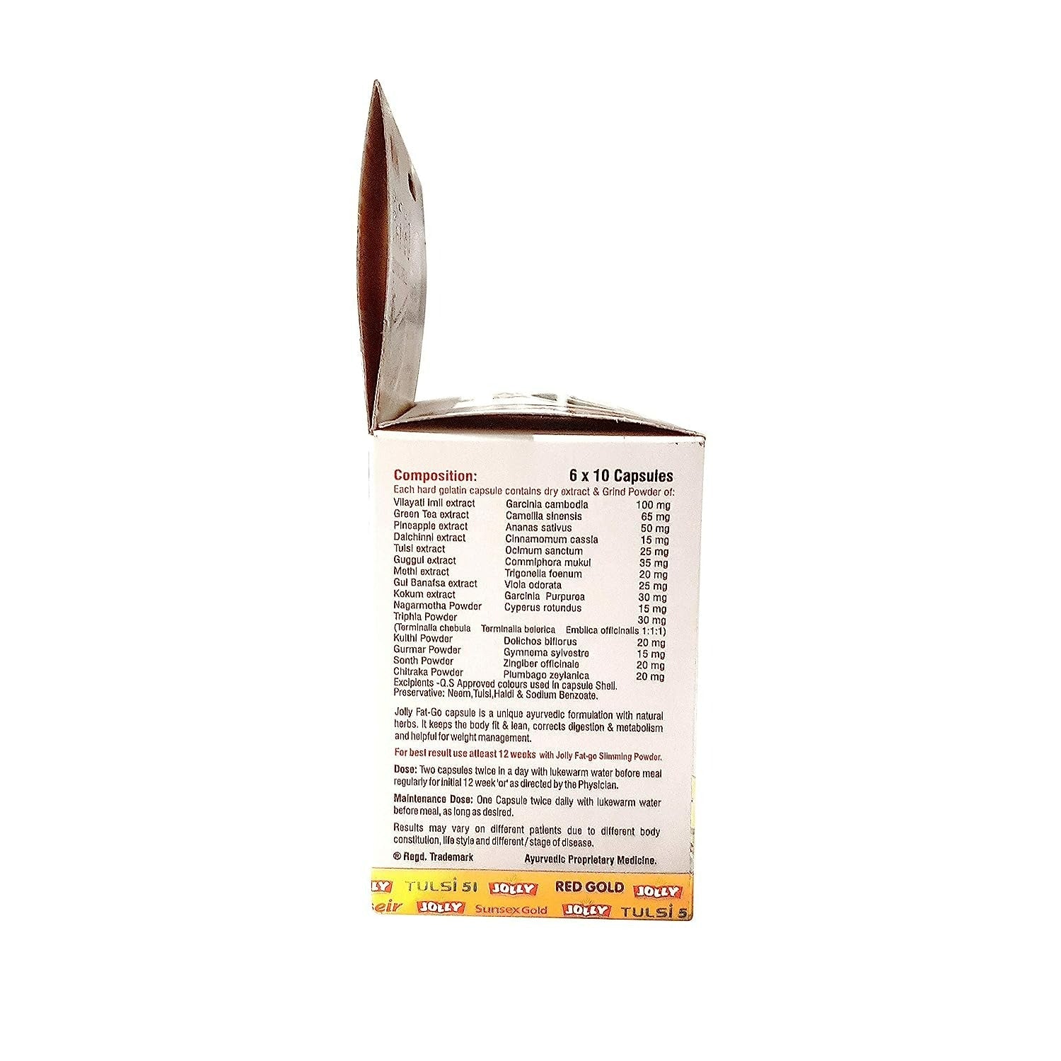 Jolly Fat-Go Slimming Capsules - Swadesiicart