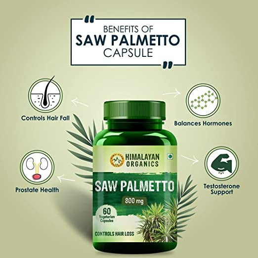 Himalayan Organics Saw Palmetto 800 mg Vegetarian Capsules | Swadesiicart