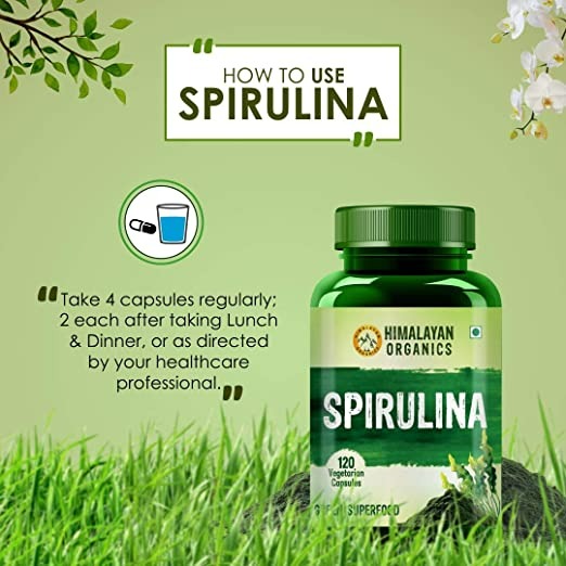 Himalayan Organics Spirulina Vegetarian Capsules - Swadesiicart