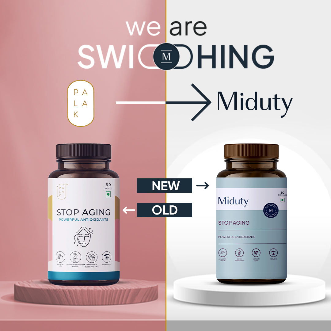 Miduty by Palak Notes Stop Aging Capsules - Swadesiicart