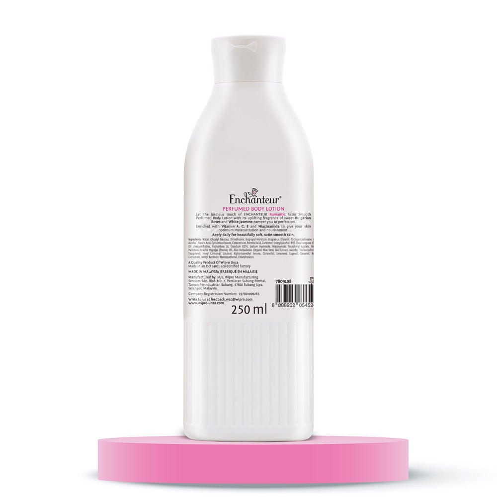 Enchanteur Romantic Satin Smooth Perfumed Body Lotion - Swadesiicart