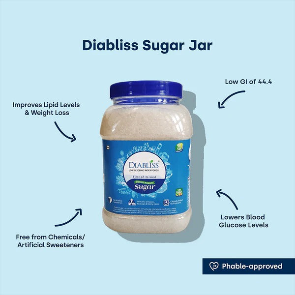 Diabliss Diabetic Friendly Sugar Jar - Swadesiicart