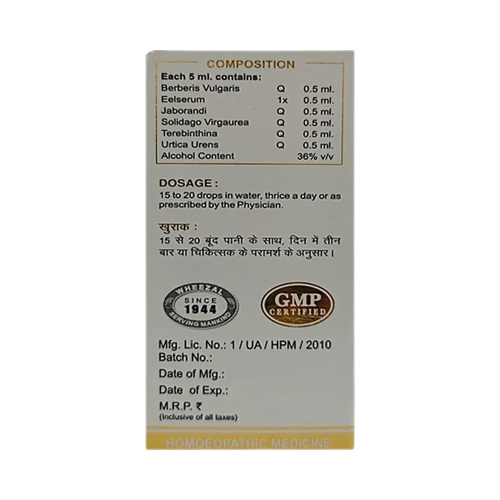Wheezal Homeopathy WG-2 Gold Drops | Swadesiicart