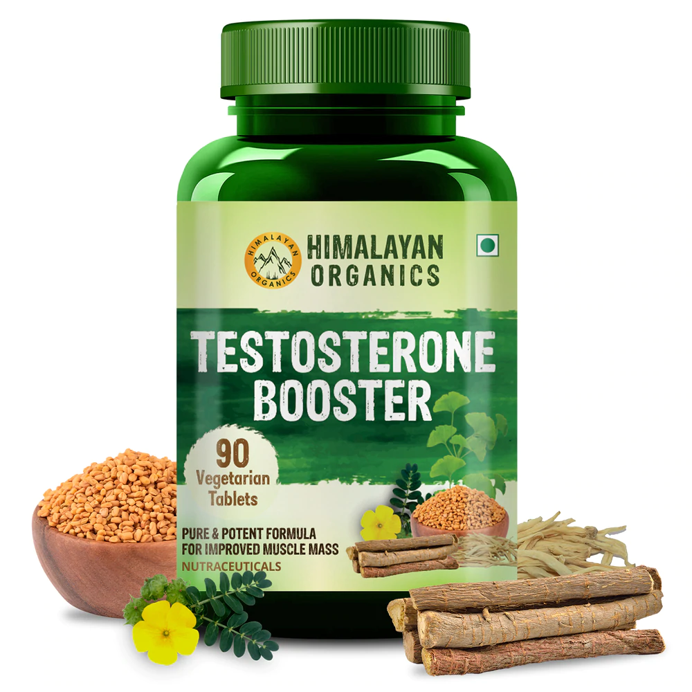 Himalayan Organics Plant Based Testosterone Booster Vegetarian Capsules | Swadesiicart