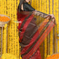 Very Much Indian Rajsi - Handloom Ari Checks Cotton Silk Saree With Golden Border - Maroon | Swadesiicart