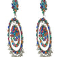 Mominos Fashion Johar Kamal Women's Multi Colour Kundan Circles Earrings - Swadesiicart