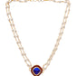 Ruby Raang Blue Meenakari & Pearl Choker | Swadesiicart
