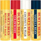 Burt's Bees Natural Moisturizing Lip Balms (Original Beeswax, Strawberry, Coconut & Pear, Vanilla Bean)