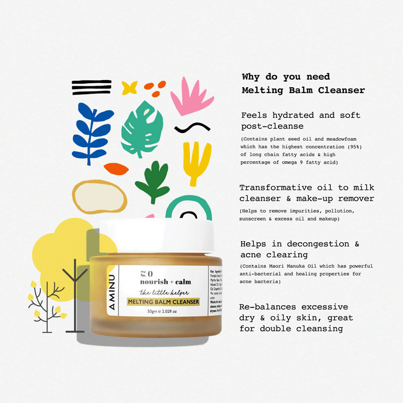 Aminu Melting Balm Cleanser for Makeup Removing & Double Cleansing | Swadesiicart