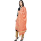 A R Silk Golden Border Regular Dupatta Color Peach Dupatta or Chunni