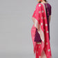 Ahalyaa Women's Purple Poly Silk Solid Kurta and Red Printed Sharara With Dupatta | Swadesiicart