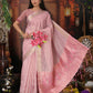 Shree Shyam Fashion Organza Light Pink Saree