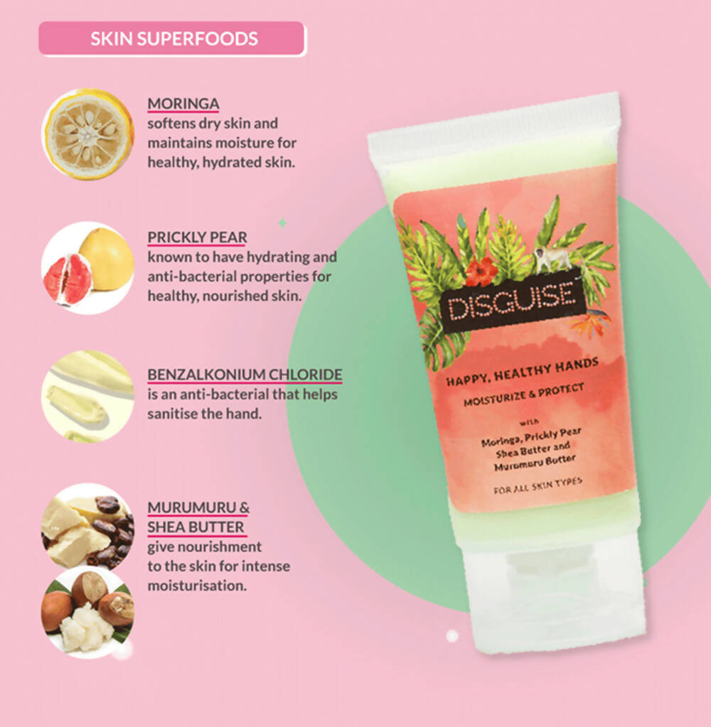 Disguise Moringa & Prickly Pear Hand Cream - Swadesiicart