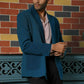 Teal Blue Smart-Casual Co-Ord Set by Hilo Design - Swadesiicart