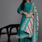 Ahalyaa Women's Traditional wear Kurta Set - Sea Green | Swadesiicart