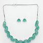 NVR Women's Green Artificial Stones Studded Handcrafted Jewellery Set - Swadesiicart