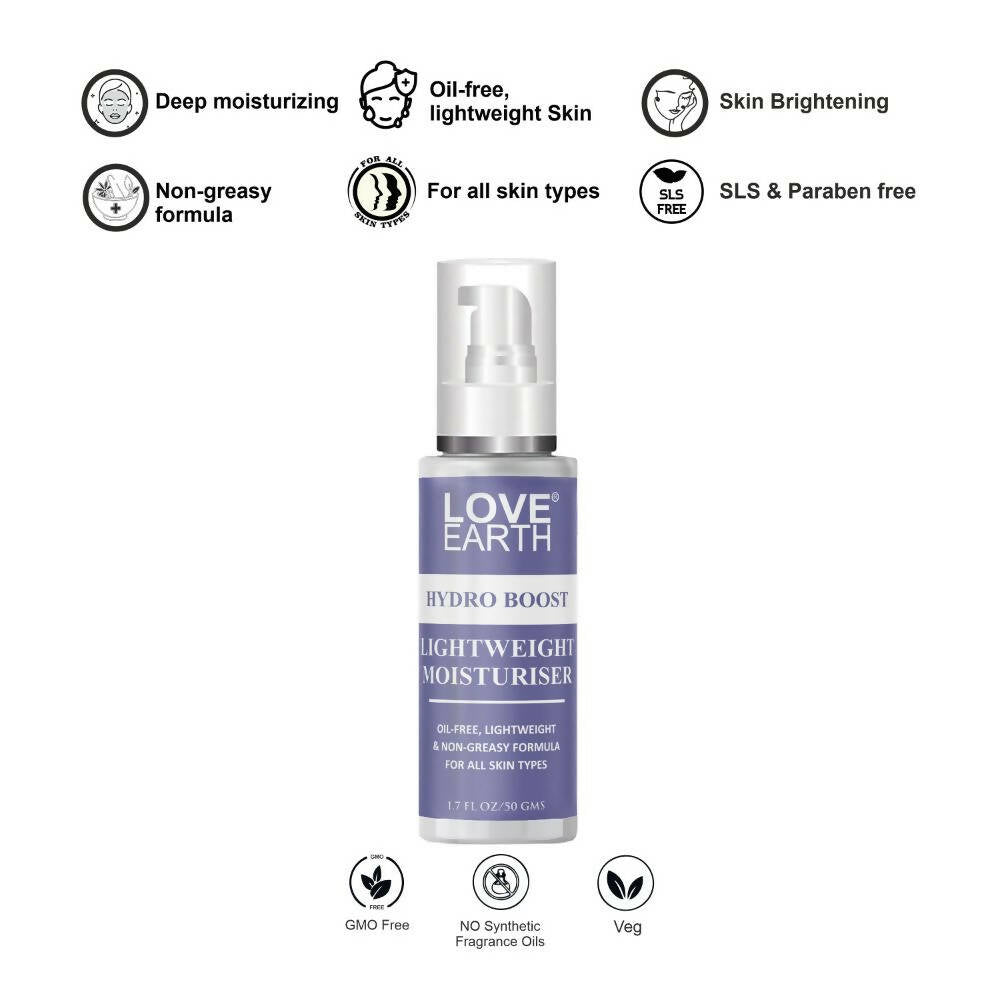 Love Earth Hydro Boost Light Weight Moisturizer - Swadesiicart