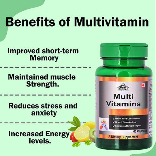 Cipzer Multivitamins Capsules - Swadesiicart