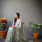 Vamsee Pearl 1 Pista Georgette Saree - Swadesiicart