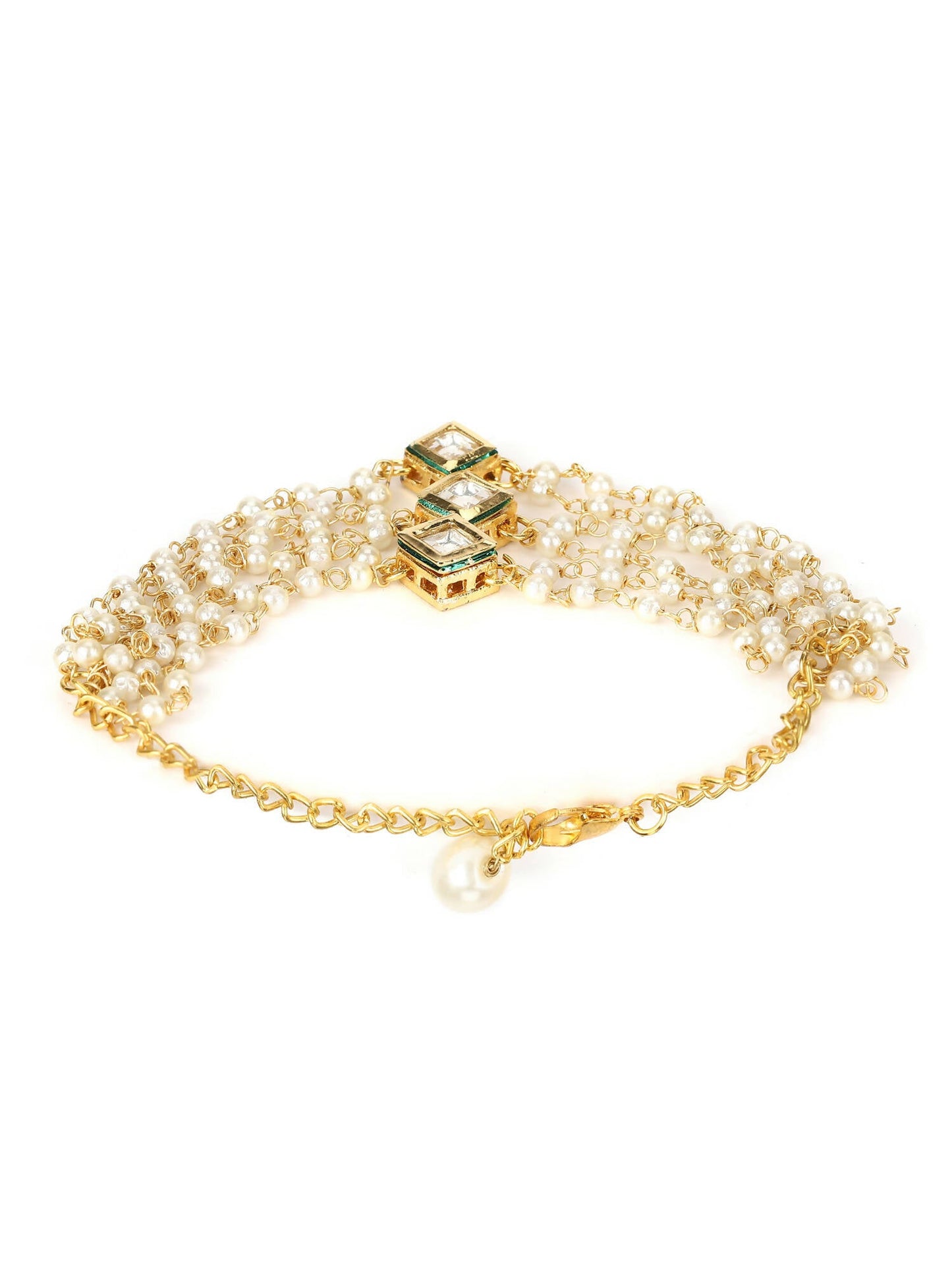 Women's White Bracelet - Ruby Raang - Swadesiicart