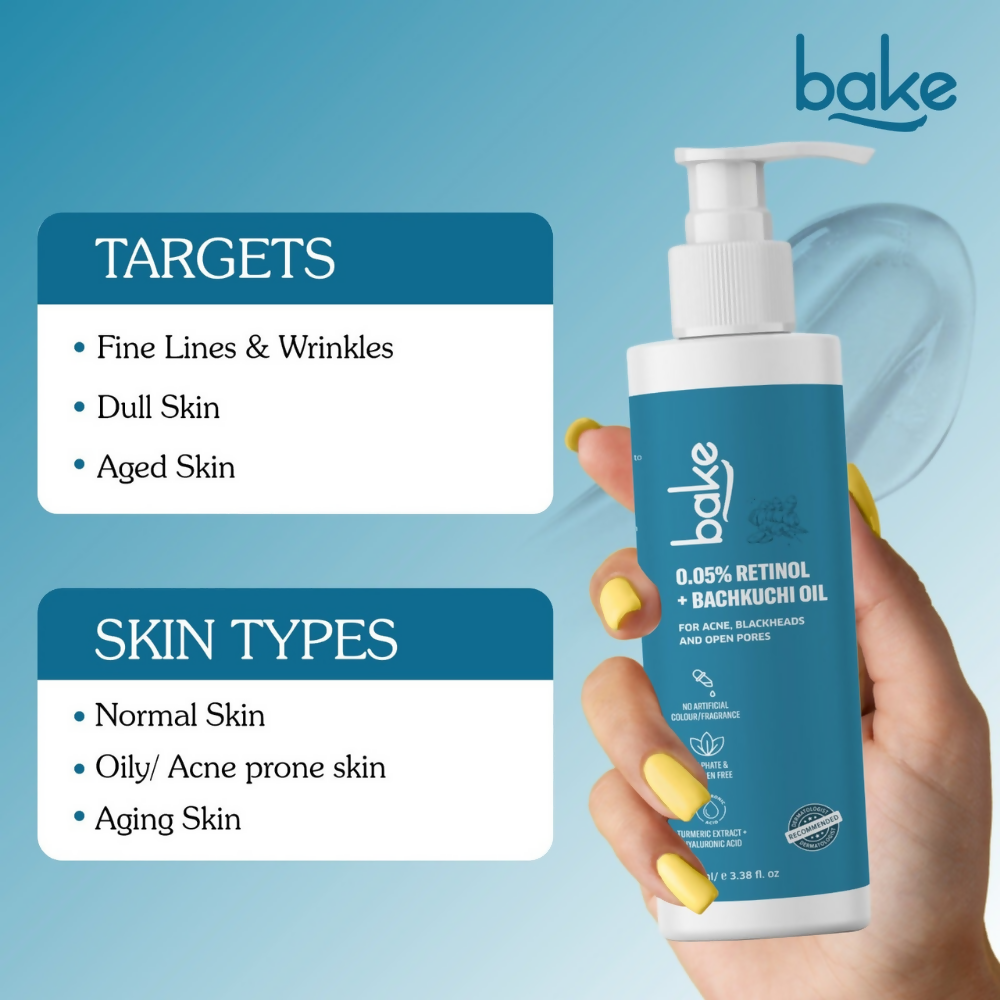 Bake 0.05% Retinol Face Cleanser | Swadesiicart