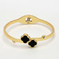 NVR Women's Gold-Polished Cuff Bracelet - Swadesiicart