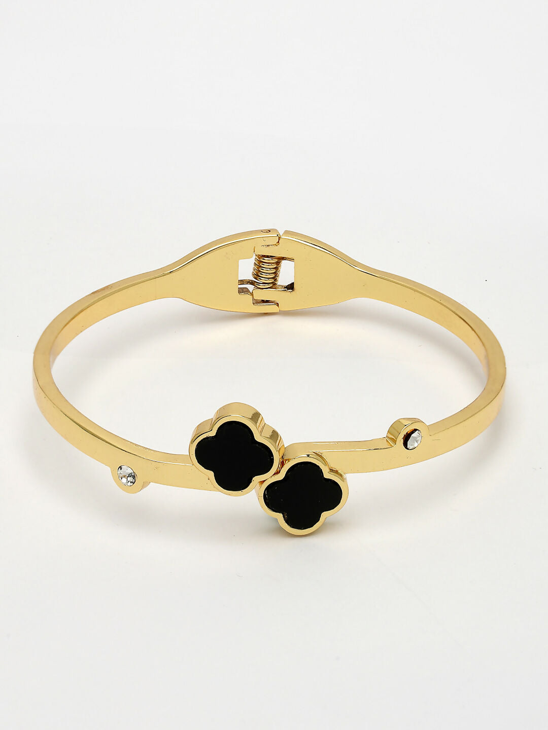 NVR Women's Gold-Polished Cuff Bracelet - Swadesiicart