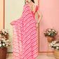 Pink Georgette Designer Printed Ready To Wear Saree - Elite | Swadesiicart
