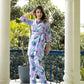 Casual Fashionable Multi Muslin Cotton co-ord set - Manya - Swadesiicart