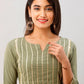 Kalini Women Green Kurta with Sharara | Swadesiicart