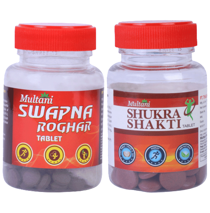 Multani Combo Pack of Swapna Roghar with Shukra Shakti (100 Tablet Each) | Swadesiicart