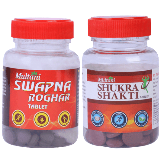 Multani Combo Pack of Swapna Roghar with Shukra Shakti (100 Tablet Each) | Swadesiicart
