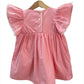ArthLife Peach Floral Embroidered Dress